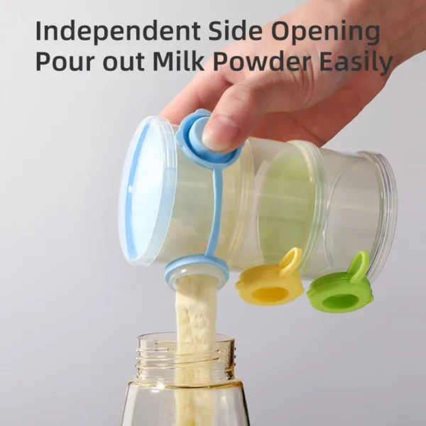 Economy Bpa Free 360ML 3 Layers Side Open Baby Milk Powder Container Food Storage Box - Image 5
