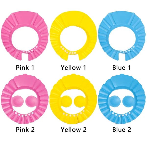 Baby Shower Soft Cap Adjustable Hair Wash Hat for Kids Ear Protection Safe Children Shampoo Bathing Shower Protect Head Cover - Image 5