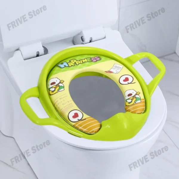 Baby Child Potty Toilet Trainer Seat Cartoon Soft Baby Toilet Seat Baby Toilet Training Toilet Chair Toilet Seat for Children - Image 6