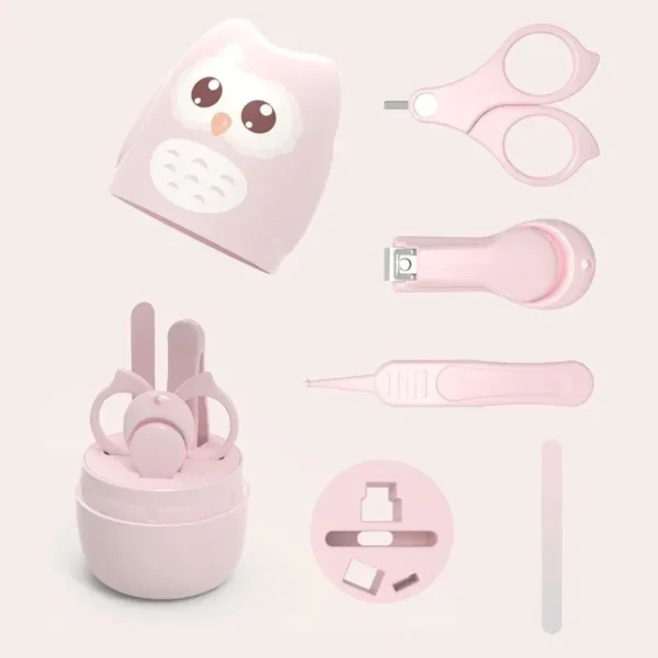 Children Manicure Kit Baby Nail Scissor Baby Nail Care Tool Set Kid Safe Portable Nail Clipper Trimmer File Tweezer with Box - Image 5