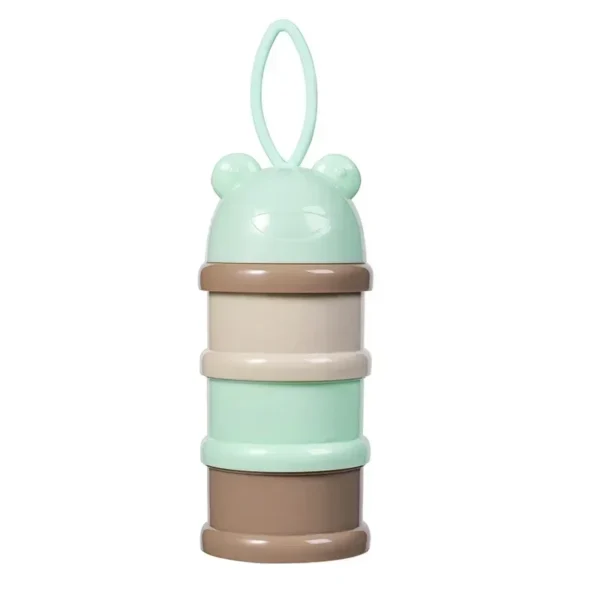 Colored Milk Powder Box Convenient and Portable Milk Powder Box Toddler 3-Tier Food Container Portion Travel Snack Container - Image 4