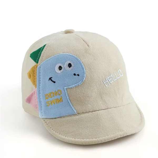 Kids Boys Girls Sun Hat Mesh Cartoon Dinosaur Baby Baseball Cap Outdoor Toddlder Children Adjustable Cap Gift - Image 3
