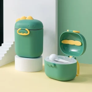 Portable Dinosaur Large Capacity Milk Powder Box Baby Travel Feeding Organizer Packaging Storage Tank
