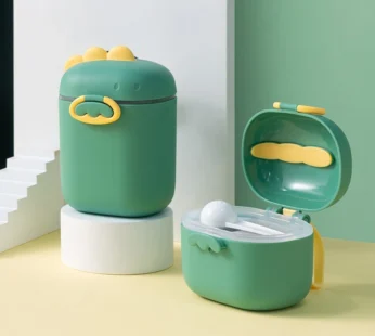 Portable Dinosaur Large Capacity Milk Powder Box Baby Travel Feeding Organizer Packaging Storage Tank