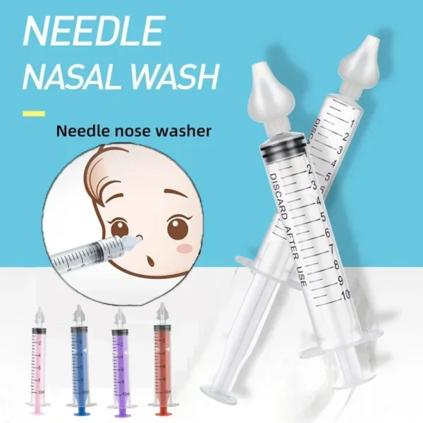 2 Pcs Baby Nasal Cleaner Baby Care Products Nose Cleaner Needle Tube Baby Nasal Washer and Infants Nasal Washer for Babies
