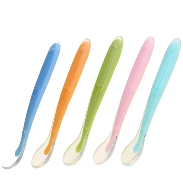 1PC Silicone Spoons for Baby Infant Feeder Spoons for Children Kids Soft Safety Feeding Spoons BPA Free Baby Utensils Flatware - Image 3