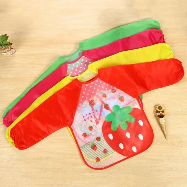 Waterproof EVA Full Sleeve Baby Bibs Children Apron Long Sleeve Feeding Smock Kids Eating Breastplate Infant Scarf Clothing - Image 2