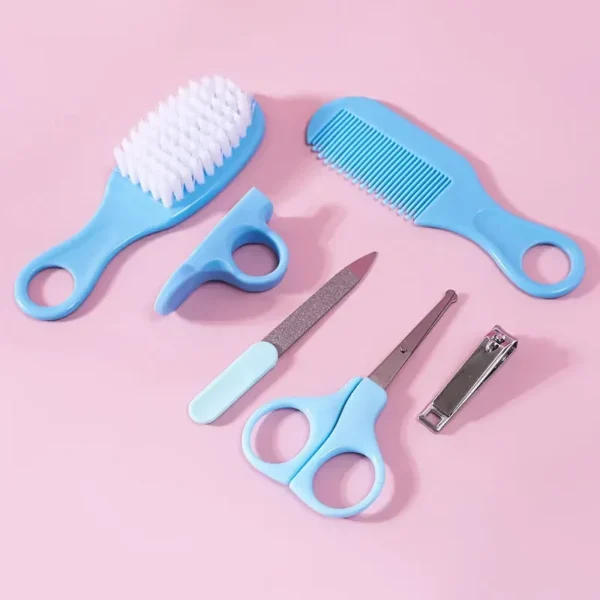 6pcs Baby Care Set Hair Comb Grooming Brush Set Nail Trimmer Scissors Clipper Hygiene Kit Healthcare Tools Sets for Toddler Gift - Image 3