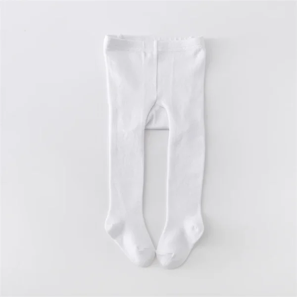 Lawadka Infant Baby Girl Tights Knitted Stockings for Girls Cotton Newborn Tights For Girls Casual White Black Toddler Pantyhose - Image 5