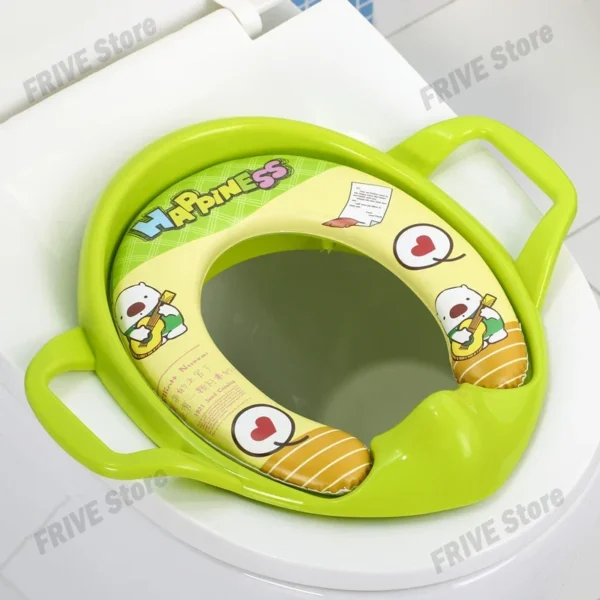 Baby Child Potty Toilet Trainer Seat Cartoon Soft Baby Toilet Seat Baby Toilet Training Toilet Chair Toilet Seat for Children - Image 2