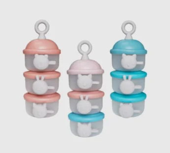 Three-layer side opening portable storage baby baby out sealed cans dispenser milk powder box