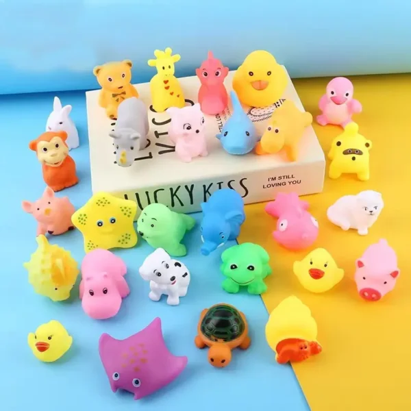 8 Pcs Set Bathing Toys Random Kids Baby Animal Bathing Splashing Sounds Small Toys - Image 5