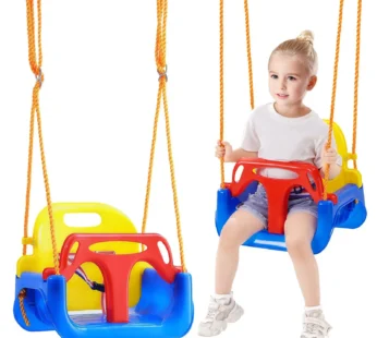 NEW 3-in-1 Toddler Swing Seat Baby Swing Seat with Adjustable Ropes Snap Hooks