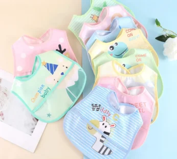Random 5pcs Cartoon Animals Waterproof Bibs Baby Kids Girls Boys Waterproof Saliva Toddler Feeding Bibs Baby Bibs Aprons Adjusab