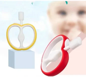 Baby Teether Fruit and Vegetable Bite Le Silicone Teether Stick Baby Kids Cute Apple Shape Silicone Toothbrush