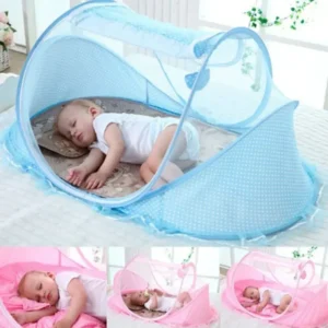 0-3 Years Portable Baby Mosquito Net – Foldable Travel Cot Bed, Infant Sleep Safe Mesh, Breathable Nursery Bedding Bed Curtain