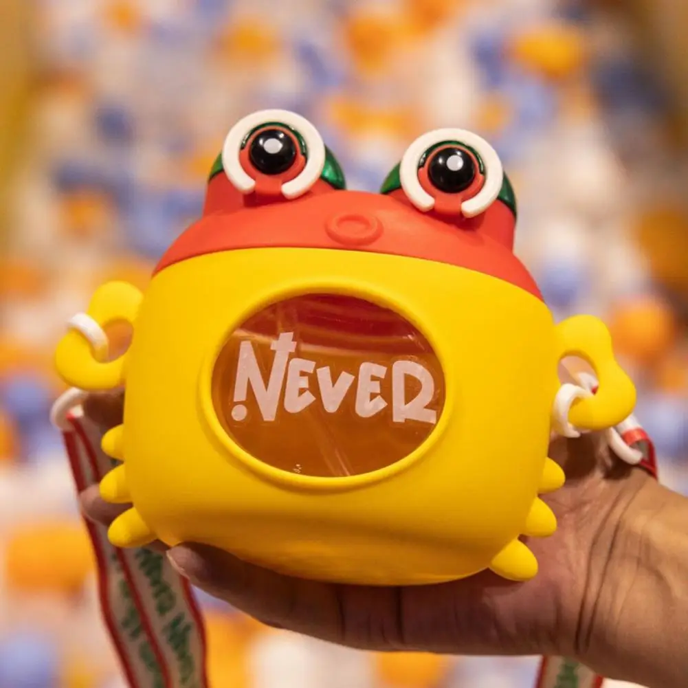 Crab-shaped Water Bottle Boys Girls Water Bottle Cute Cartoon Crab Water Bottle with Strap Straw for Boys Girls 20oz for School - Image 6