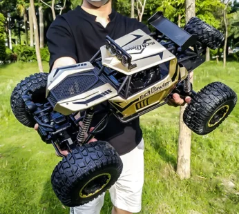 4WD Metal Alloy Body RC Truck Off-Road 4×4 2.4G 1/8 All Terrain Large Rock Crawler Remote Control Car Toys Gift for Children Toy