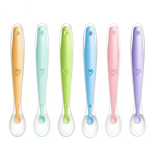 1PC Silicone Spoons for Baby Infant Feeder Spoons for Children Kids Soft Safety Feeding Spoons BPA Free Baby Utensils Flatware