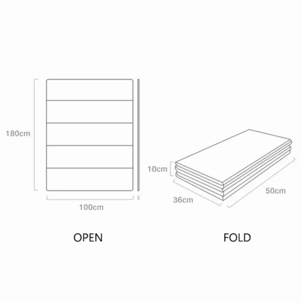 Foldable Baby Play Mat Children's Double-sided Pattern Protection Non-slip Activity Carpet Children's Educational Activity Mat - Image 6