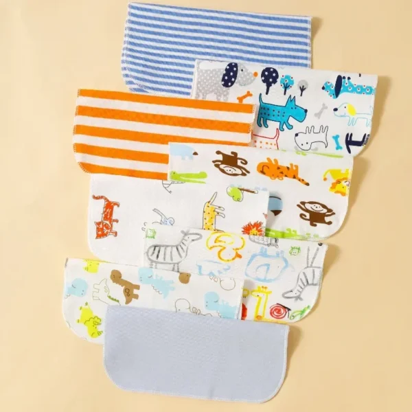 5/8 Pcs Cotton Newborn Baby Towels Set Saliva Towel Nursing Towel Baby Boys Girls Bebe Toalha Washcloth Handkerchief Cloth Wipes - Image 3