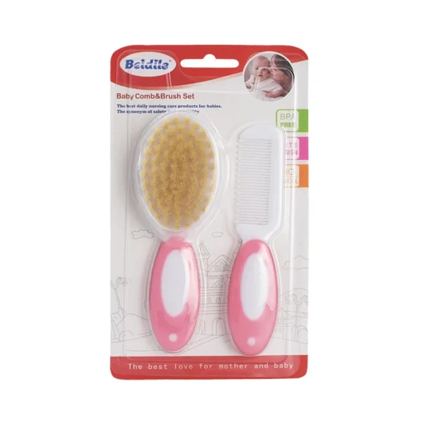 Baby Comb and Brush Care Set Baby Shampoo PP Soft Bristle Comb To Remove Fetal Ringworm Cleaning Brush - Image 7