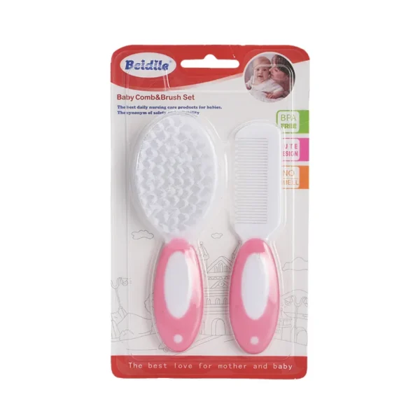Baby Comb and Brush Care Set Baby Shampoo PP Soft Bristle Comb To Remove Fetal Ringworm Cleaning Brush - Image 3