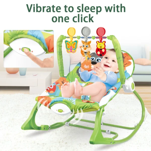 Early Electric Toys Baby Rocking Chair Electric Baby Boy Toy Sleeping Rocker With Hanging Children Toys Gifts - Image 3