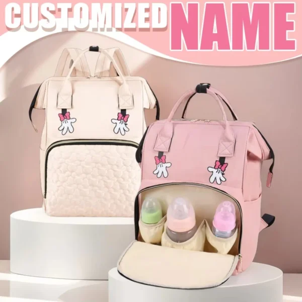 Mommy Bag Multi-functional Double Shoulder Storage Diaper Backpack for Outdoor Traveling Mom Gift