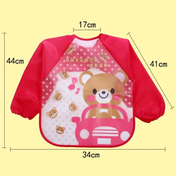 Waterproof EVA Full Sleeve Baby Bibs Children Apron Long Sleeve Feeding Smock Kids Eating Breastplate Infant Scarf Clothing - Image 6