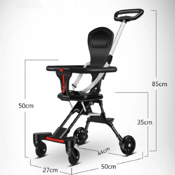 Light Foldable Baby Stroller Kid Travel Carriage Cart Newborn Two-Way Seats Landscape Stroller Portable Children Four-Wheel Cart - Image 2