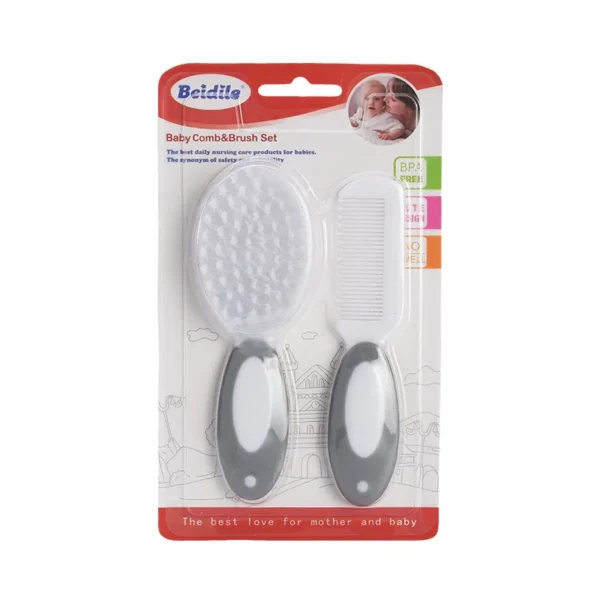 Baby Comb and Brush Care Set Baby Shampoo PP Soft Bristle Comb To Remove Fetal Ringworm Cleaning Brush - Image 2