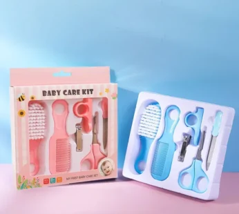6pcs Baby Care Set Hair Comb Grooming Brush Set Nail Trimmer Scissors Clipper Hygiene Kit Healthcare Tools Sets for Toddler Gift