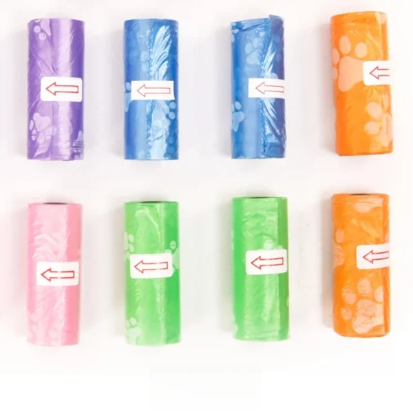 10/40Roll Dog Poop Bags for dog Large Cat Waste Bags Doggie Outdoor Home Clean Refill Garbage Bag Pet Supplies 15 Bags/ Roll - Image 4