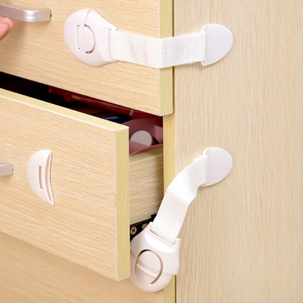 10pcs Child Safety Cabinet Lock Baby Proof Security Protector Drawer Door Cabinet Lock Plastic Protection Kids Safety Door Lock - Image 4