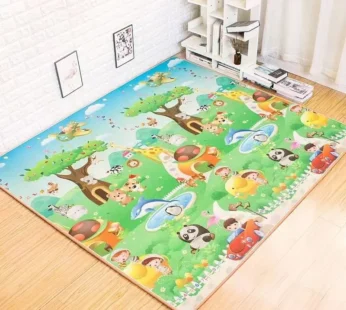 Baby Play Mat Doubel Sided Animals Kids Rug Educational Toys for Children Soft Floor Toddler Crawling Carpet Game Activity Gym