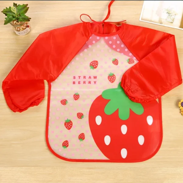 Waterproof EVA Full Sleeve Baby Bibs Children Apron Long Sleeve Feeding Smock Kids Eating Breastplate Infant Scarf Clothing - Image 4