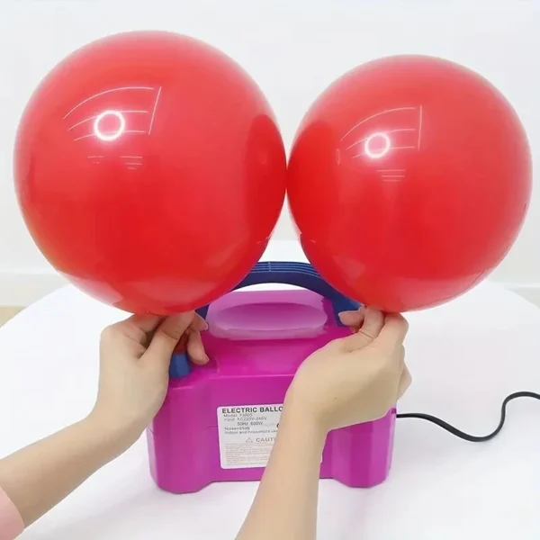 Electric balloon pump balloon blowing machine air pump double hole automatic air pump inflatable balloon machine wedding room ba - Image 3