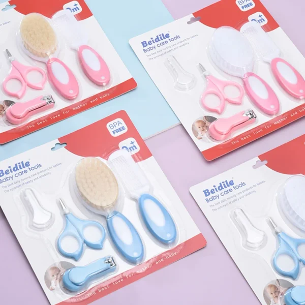 Baby Care Products Children's Baby Nail Clippers Comb Brush Care Set Card Set Easter Gift