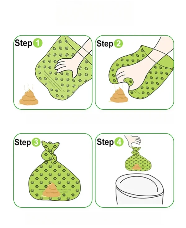 10/40Roll Dog Poop Bags for dog Large Cat Waste Bags Doggie Outdoor Home Clean Refill Garbage Bag Pet Supplies 15 Bags/ Roll - Image 5