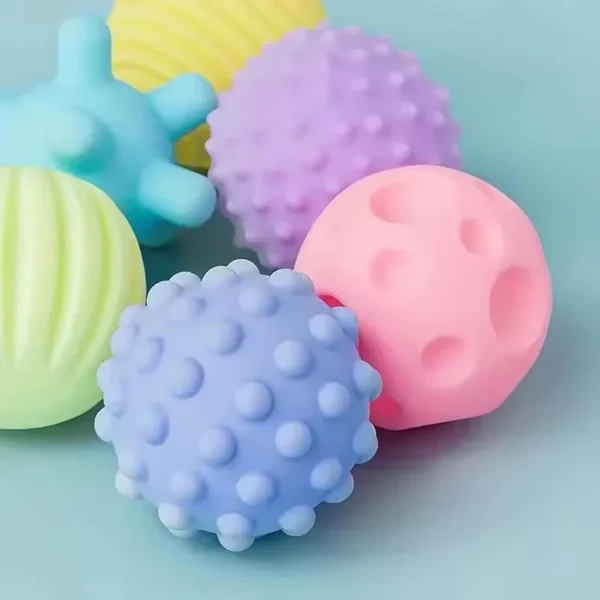 6Pcs Textured Multi Ball Set Develop Tactile Senses Toy Baby Touch Hand Ball Toys Training Ball Massage Soft Balls Kids Gifts - Image 5