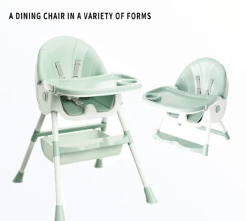 1pc Children’s Dining High Chair, Foldable Dining Chair, Detachable Dining Plate, Portable Children’s Chair