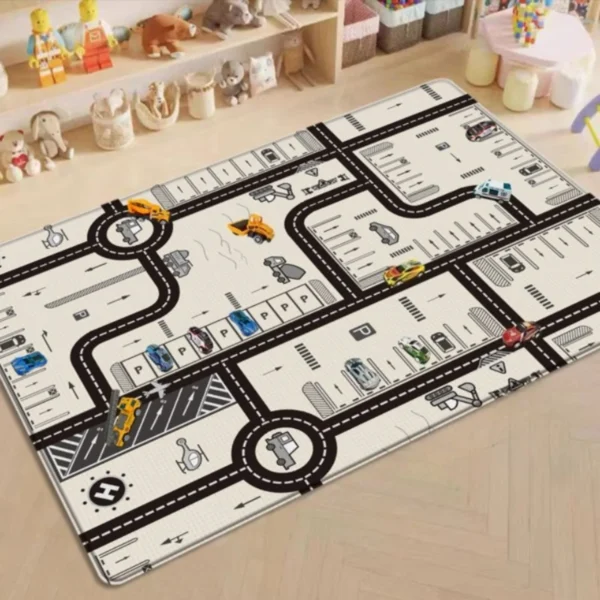 Foldable Baby Play Mat Children's Double-sided Pattern Protection Non-slip Activity Carpet Children's Educational Activity Mat - Image 5