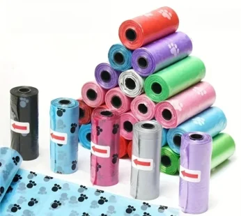 10/40Roll Dog Poop Bags for dog Large Cat Waste Bags Doggie Outdoor Home Clean Refill Garbage Bag Pet Supplies 15 Bags/ Roll