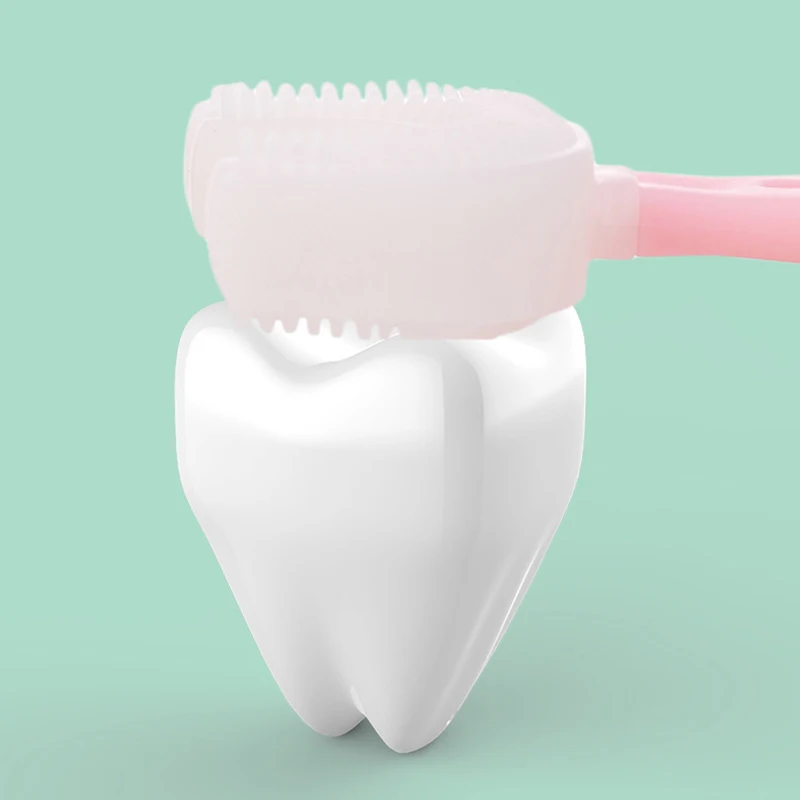 Kids Toothbrush U-Shape 360 Degree Infant Teether Baby Toothbrush Children Silicone Brush For Toddlers Oral Care Cleaning - Image 4