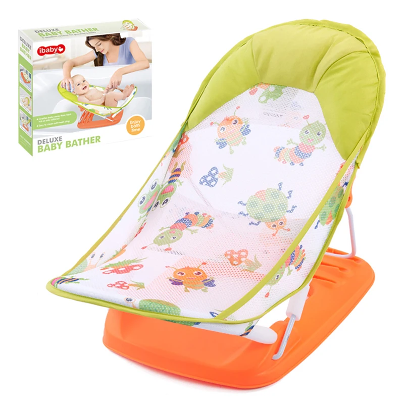 Summer Deluxe Baby Bather Seat Comfort Folding Baby Bather Rocking Chair Baby to Toddler Bath Tub – No-Slip Seat