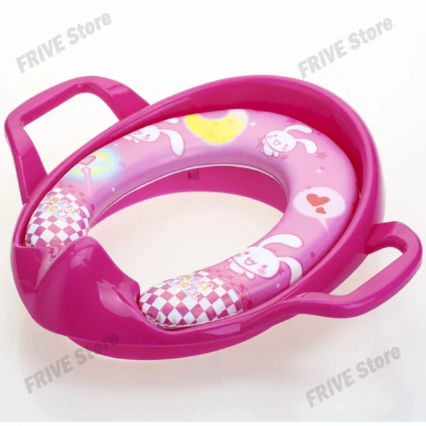 Baby Child Potty Toilet Trainer Seat Cartoon Soft Baby Toilet Seat Baby Toilet Training Toilet Chair Toilet Seat for Children - Image 5
