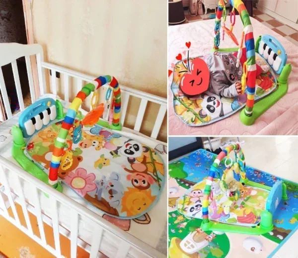 Baby Activity Gym Rack Early Education 0-36 Months Toy Gifts Musical Newborn Piano Keyboard Crawling Blanket Pedal Play Mat - Image 3