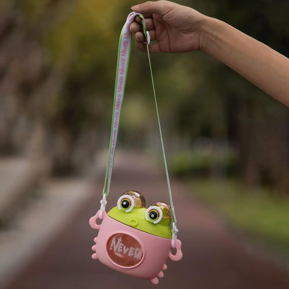 Crab-shaped Water Bottle Boys Girls Water Bottle Cute Cartoon Crab Water Bottle with Strap Straw for Boys Girls 20oz for School - Image 3