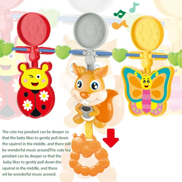 Early Electric Toys Baby Rocking Chair Electric Baby Boy Toy Sleeping Rocker With Hanging Children Toys Gifts - Image 4